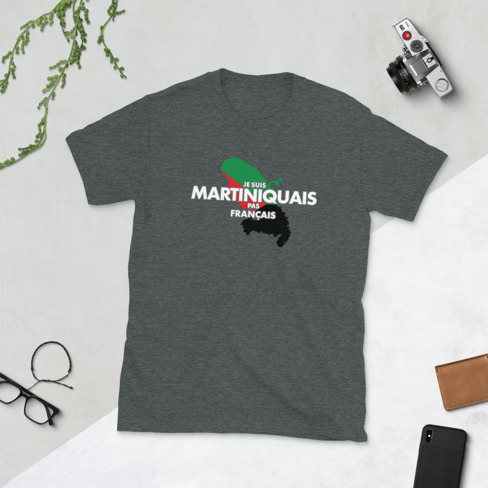 T-shirt Martinique gris sport - Martiniquais pas Français
