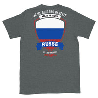 Thumbnail for T-shirt Russie bleu marine - Je ne suis pas parfait mais.
