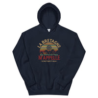 Thumbnail for Sweatshirt Bretagne noir - La mer m'appelle avec humour