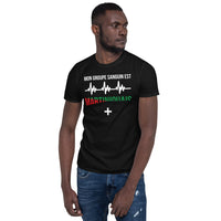 Thumbnail for T-shirt Martiniquais noir dos - Groupe sanguin humoristique