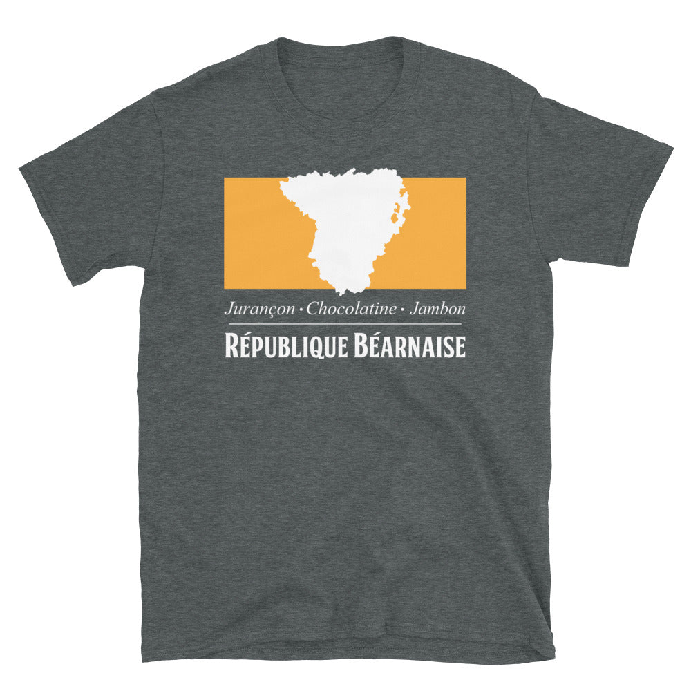 T-shirt Béarn gris foncé - Fierté locale et confort au quotidien