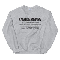 Thumbnail for Definition Patate mamanw - Guyanais - Sweatshirt - Ici & Là - T-shirts & Souvenirs de chez toi