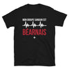 T-shirt Béarnais noir - Mon groupe sanguin est Béarnais plus