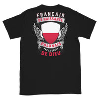 Thumbnail for T-shirt Pologne noir - Fierté et humour en coton