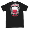 T-shirt Pologne noir - Fierté et humour en coton
