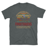 Thumbnail for T-shirt Bretagne gris foncé chiné dos - Fierté des Finistériens