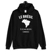 Sweatshirt Brésil noir - Mon histoire commence avec humour
