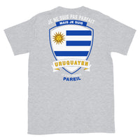 Thumbnail for T-shirt Uruguay bleu marine dos - Je ne suis pas parfait mais.
