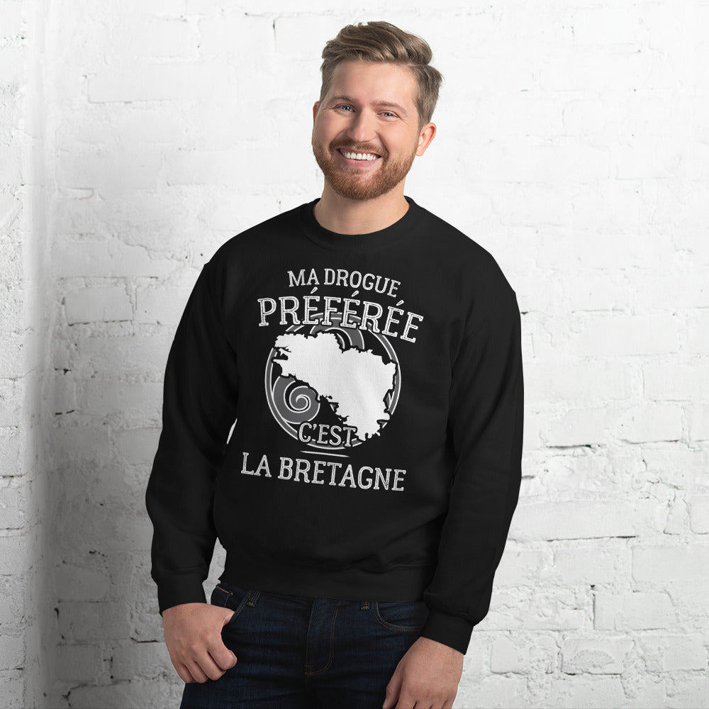 Drogue pref : La Bretagne - Sweatshirt - Ici & Là - T-shirts & Souvenirs de chez toi