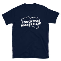 Thumbnail for T-shirt Bretagne gris foncé chiné dos - Touche pas à ma Breizh