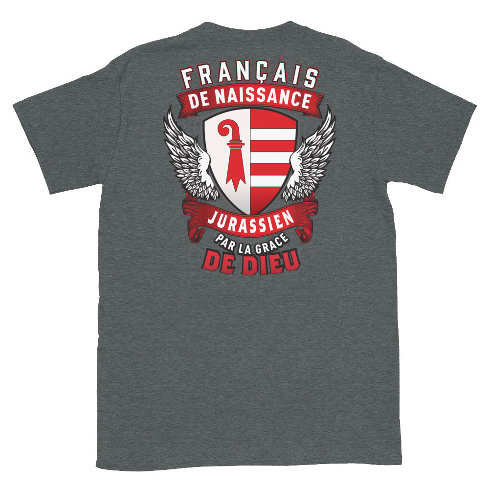 T-shirt Jurassien bleu marine - Français, Belge, Suisse, Canadien