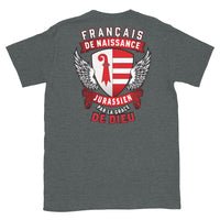 Thumbnail for T-shirt Jurassien bleu marine - Français, Belge, Suisse, Canadien