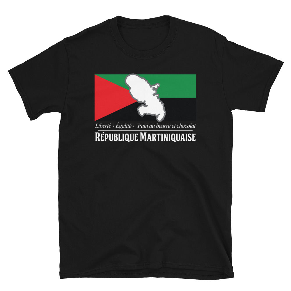 T-shirt Martinique noir - Fierté et confort au quotidien