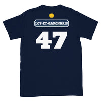 Thumbnail for T-shirt Lot-et-Garonnais noir - Pastis 47 avec humour local