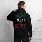 Italien Tempête - Sweatshirth à capuche - Ici & Là - T-shirts & Souvenirs de chez toi