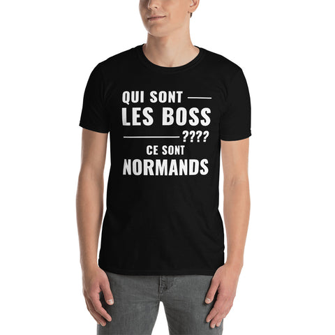 Les Boss, les normands version grammaticale - T-shirt Standard - Ici & Là - T-shirts & Souvenirs de chez toi