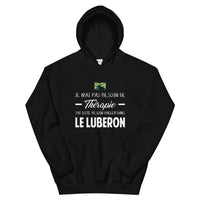 Thumbnail for Sweatshirt Luberon noir - Je n'ai pas besoin de thérapie
