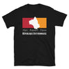 T-shirt Aveyron noir - République Aligot Roquefort tripoux