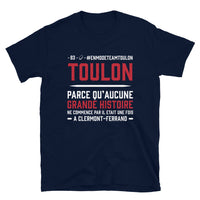 Thumbnail for T-shirt Toulon noir dos - Grande histoire de la ville en humour