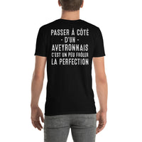 Thumbnail for T-shirt Aveyron noir dos - Passer à côté d'un Aveyronnais