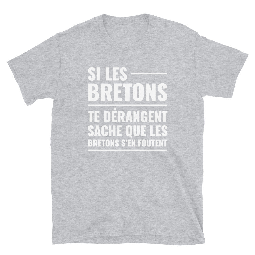 T-shirt Bretagne bleu marine dos - Les Bretons s'en foutent