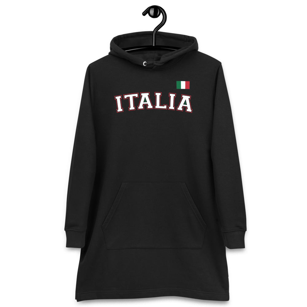 Robe à capuche Italie - Drapeau sur le coeur, style unique