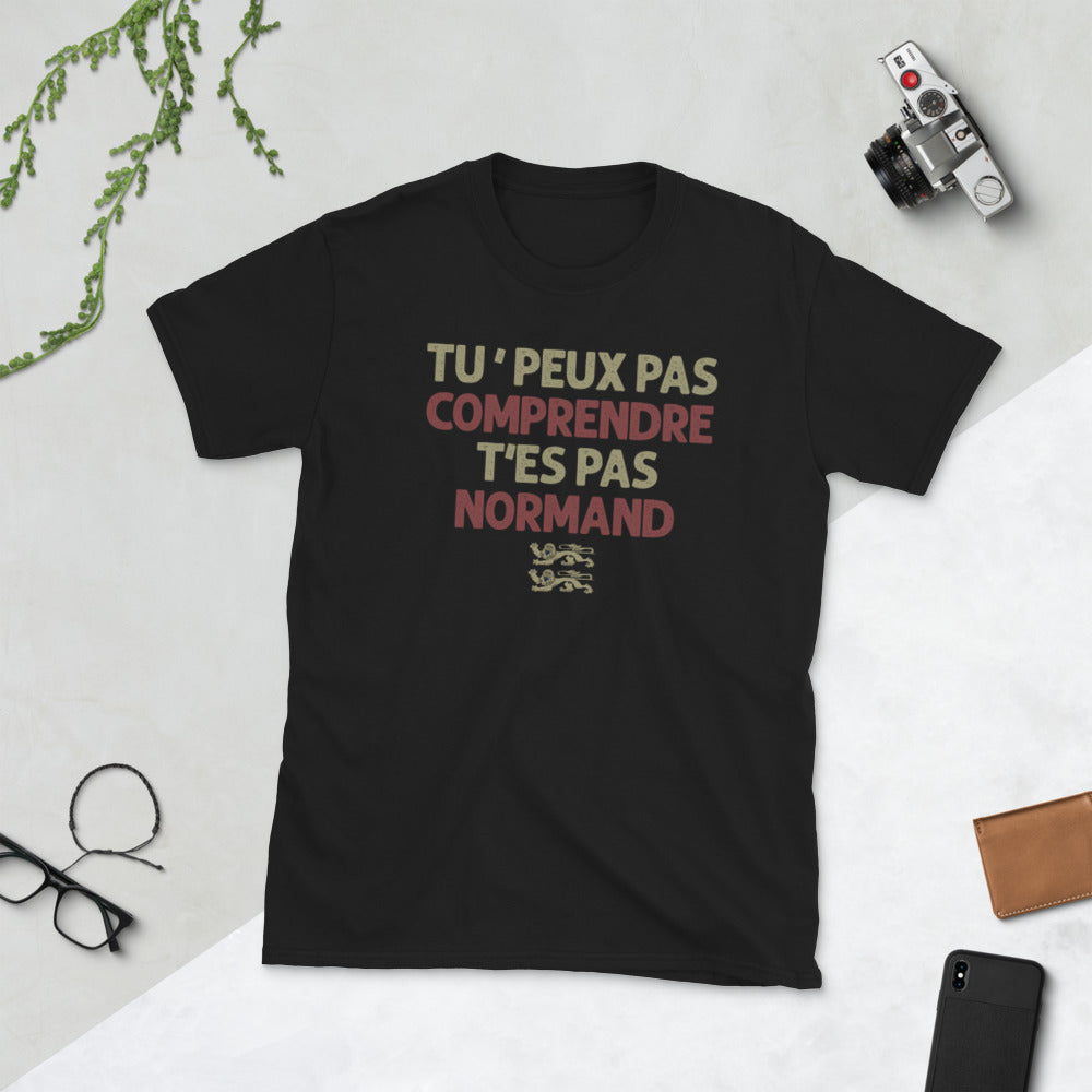 T-shirt Normand bleu marine dos - Tu ne peux pas comprendre