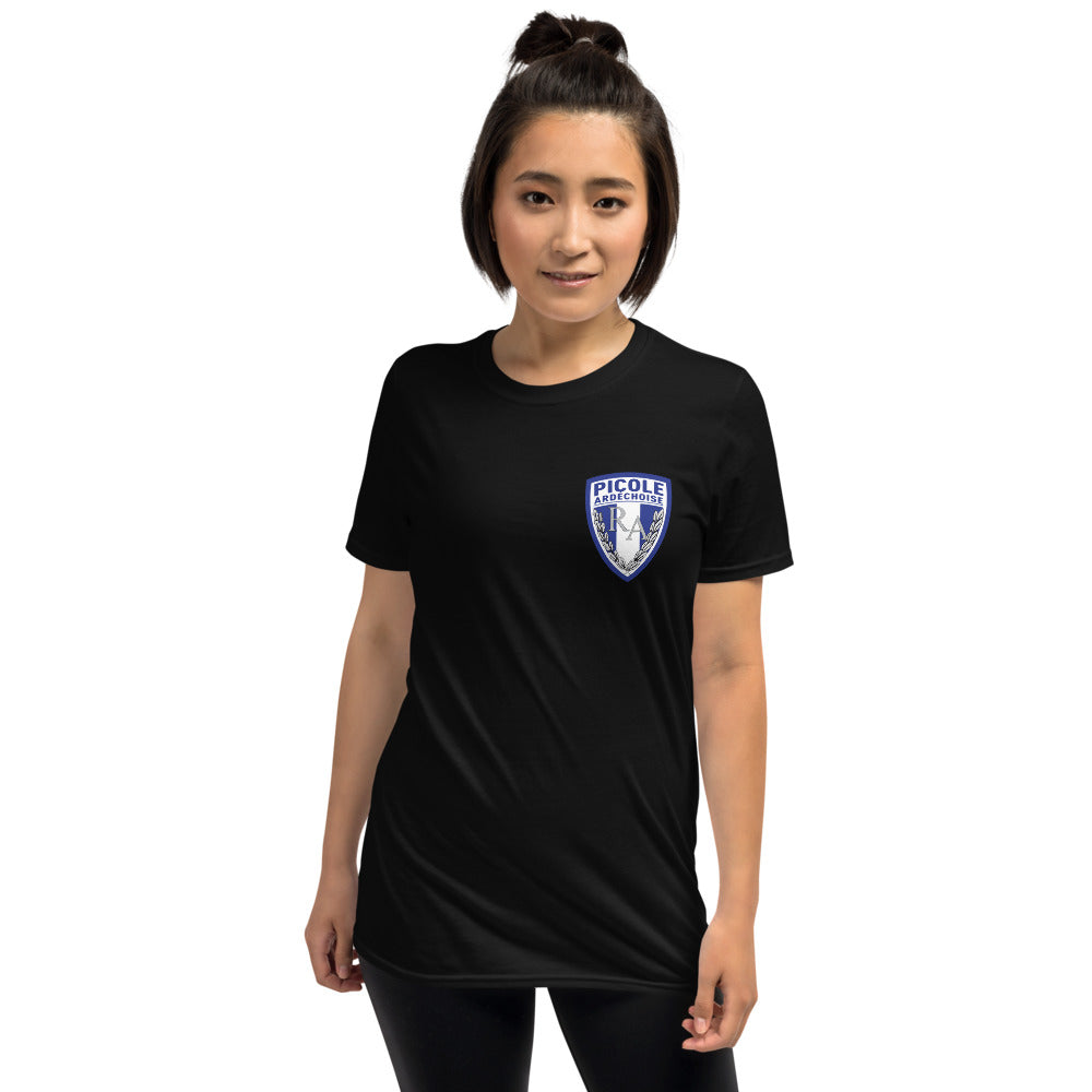 T-shirt Ardéchois bleu marine dos - Picole Ardéchoise humoristique