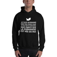 Thumbnail for Sweatshirt Normandie gris foncé chiné - La Normandie est née en moi