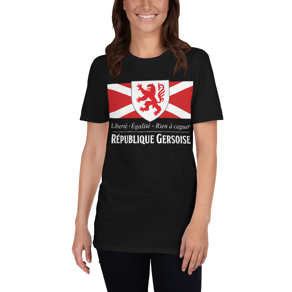 T-shirt Gers bleu marine - Drapeau de l'union gasconne