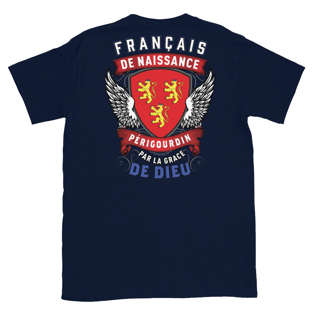 T-shirt Périgord gris foncé - Périgourdin par la grâce de Dieu