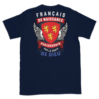 Thumbnail for T-shirt Périgord gris foncé - Périgourdin par la grâce de Dieu
