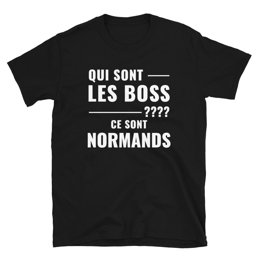 T-shirt Normand noir - Les Boss, version grammaticale