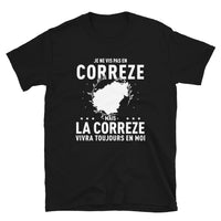 Thumbnail for T-shirt Corrèze noir - La fierté locale en coton doux
