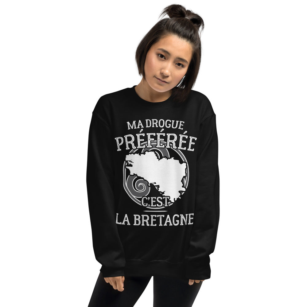 Drogue pref : La Bretagne - Sweatshirt - Ici & Là - T-shirts & Souvenirs de chez toi