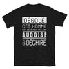 T-shirt Aude noir - Désolé, ce mec est pris par une fille