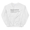 Sweatshirt Alsacien blanc - Definition lëck mi am arsch
