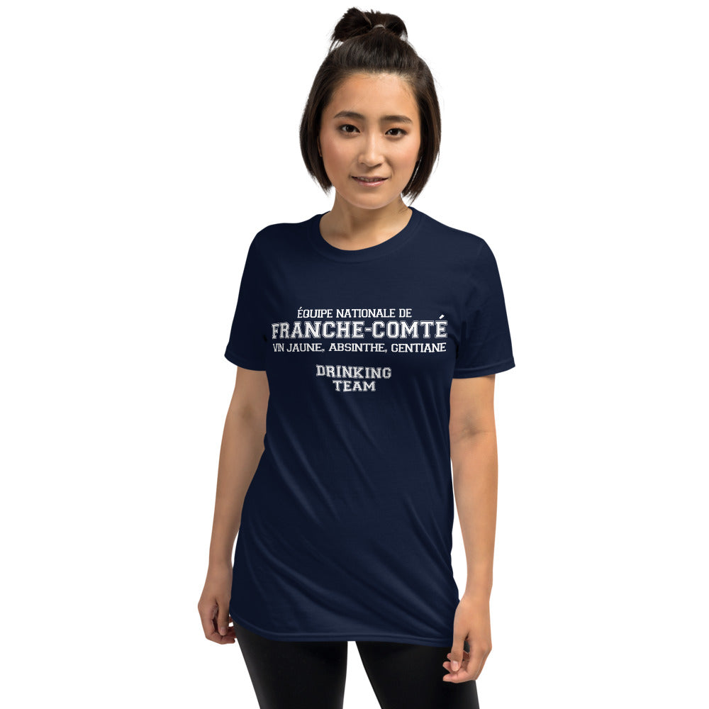 T-shirt Franche-Comté bleu marine dos - Équipe de buveurs