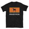T-shirt République Catalane noir - Liberté Égalité Cargolade