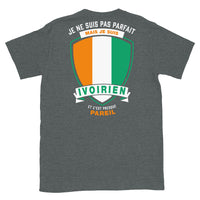 Thumbnail for T-shirt Ivoirien bleu marine - Je ne suis pas parfait mais