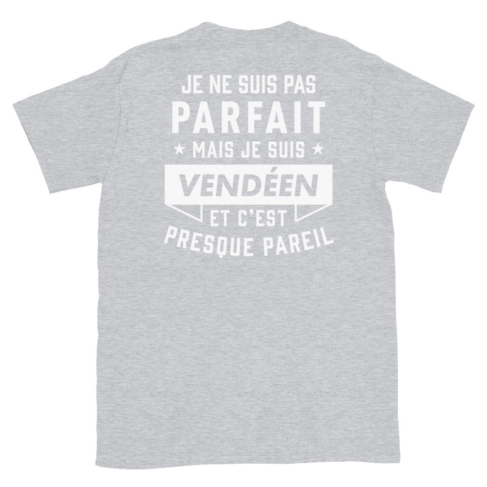 T-shirt Vendée gris foncé - Je ne suis pas parfait mais.