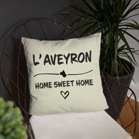 Thumbnail for Aveyron - Home Sweet Home - Coussin décoratif - Ici & Là - T-shirts & Souvenirs de chez toi