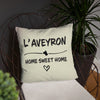 Coussin Aveyron Home Sweet Home - design chaleureux