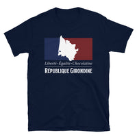 Thumbnail for T-shirt République Girondine bleu marine - Liberté, Égalité Chocolatine