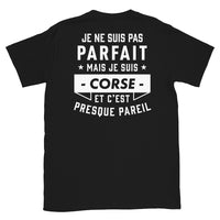 Thumbnail for T-shirt Corse noir - Je ne suis pas parfait mais.