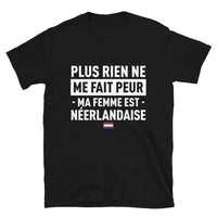 Thumbnail for T-shirt Pays-Bas noir - Ma femme est ma force