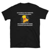 T-shirt Auvergne noir - 10 heures sans marcher avec humour