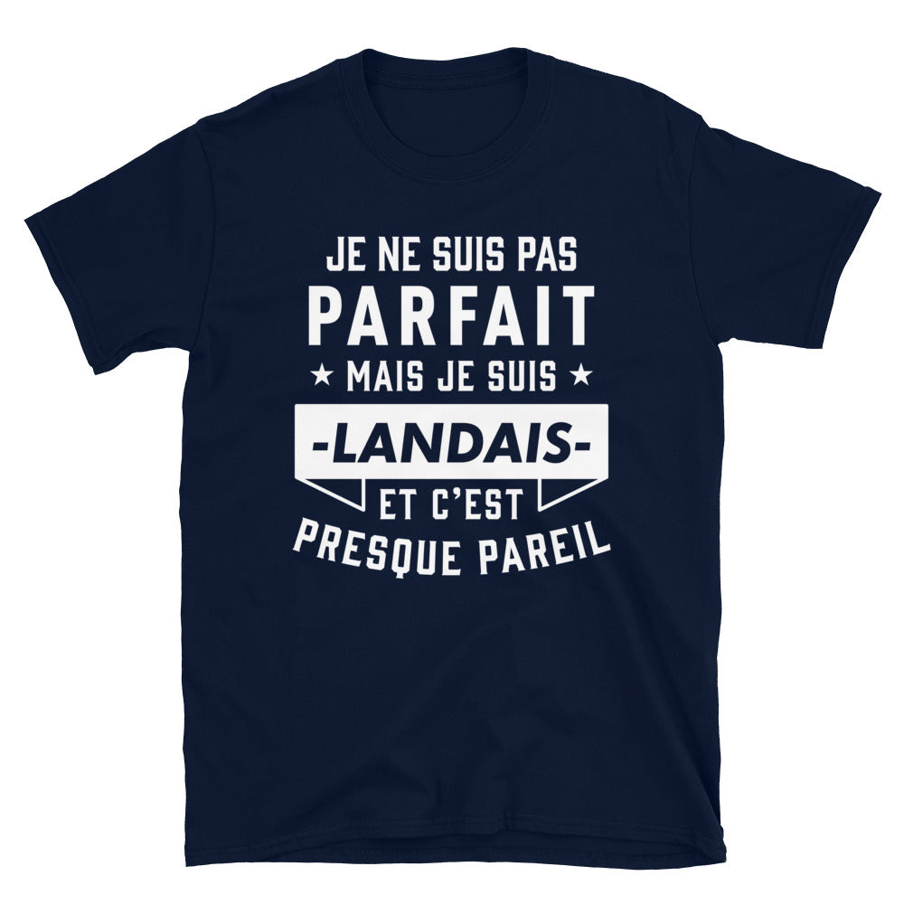T-shirt Landais noir dos - Fierté et humour du Sud-Ouest