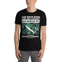 Thumbnail for T-shirt Nouvelle Calédonie noir dos - Écoute et rêve en couleur