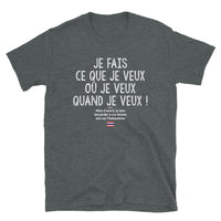 Thumbnail for T-shirt Thaïlandais gris foncé chiné - Je fais ce que je veux mais ma femme est Thaïlandaise
